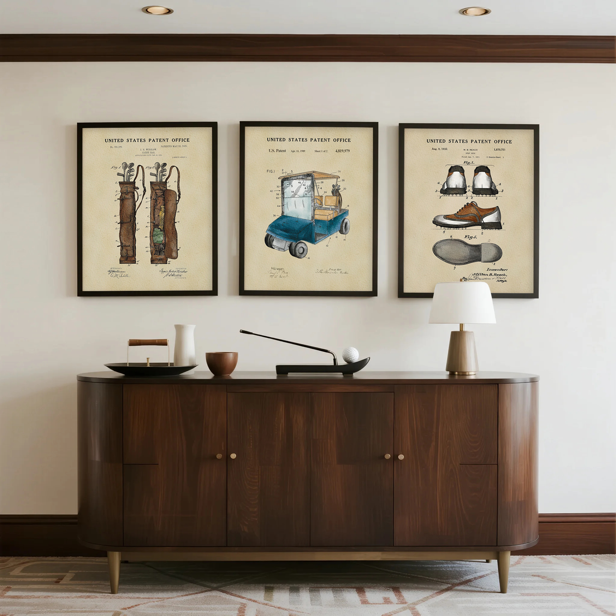 Vintage Golf Patent Art Prints - Golf Equipment Industry 리뷰 및 가격