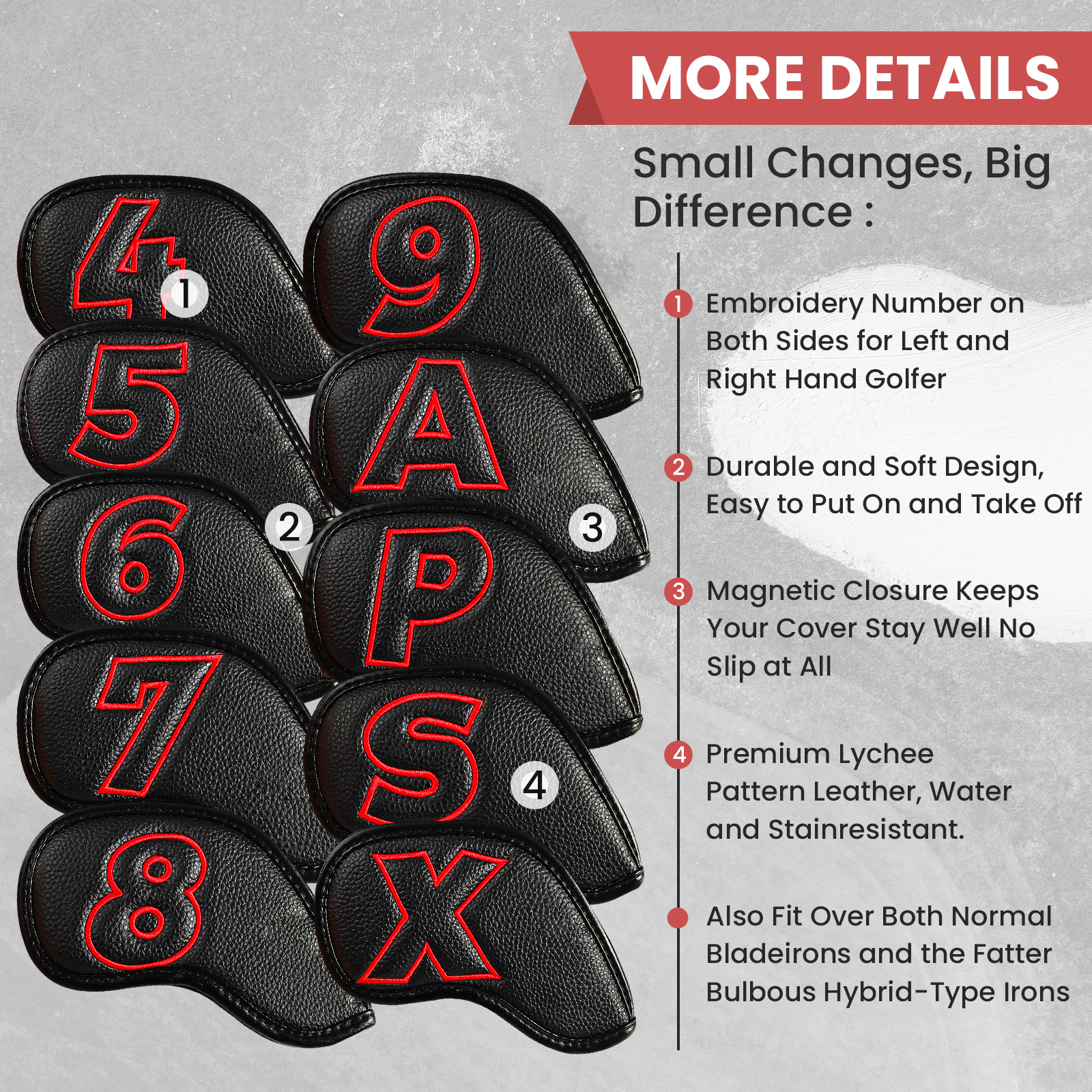 Golf Iron Covers Set Strong Ma - Golf Equipment Kit 리뷰 및 가격