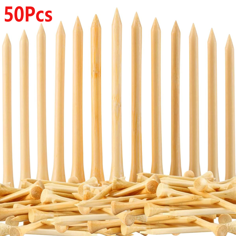 50Pcs/Set Wooden Golf Tee Tees - Golf Equipment Kit 리뷰 및 가격