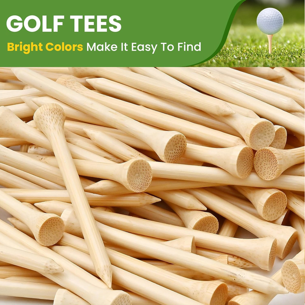 50Pcs/Set Wooden Golf Tee Tees - Golf Equipment Kit 리뷰 및 가격